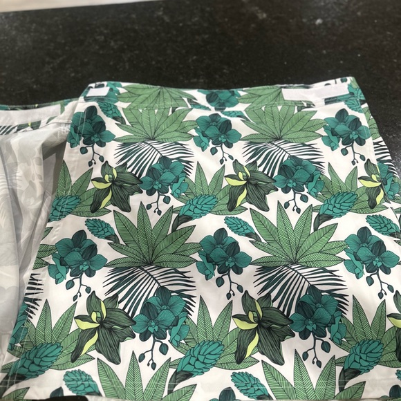 RipSkirt Hawaii skirt XL Length 1 blue green Hibiscus print tropical island surf - Picture 7 of 8